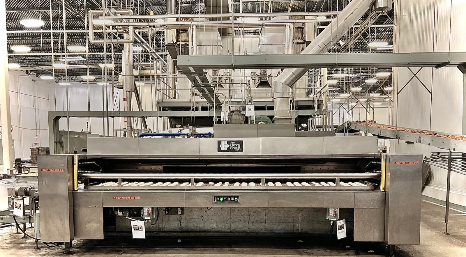 Installed THG oven and conveyor line